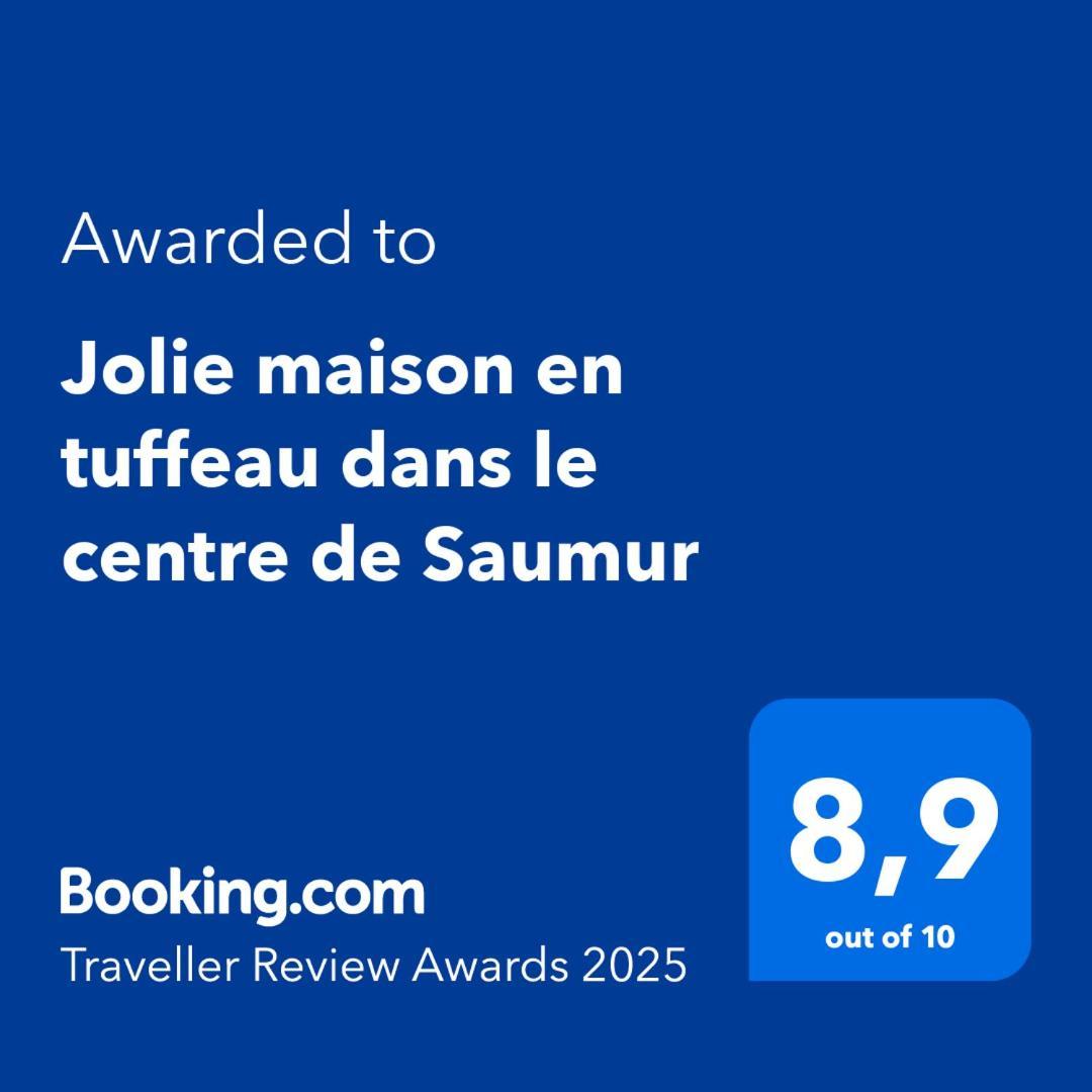 Jolie Maison Tuffeau Centre De Saumur Avec Local Velos Exterior photo